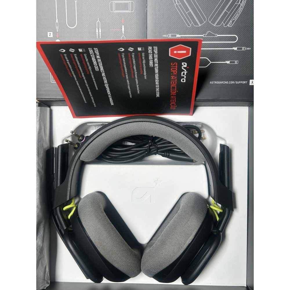 Logitech G Astro‎ A10 Gen 2 Wired Gaming Headset Black Lime PC PS5 Xbox Switch